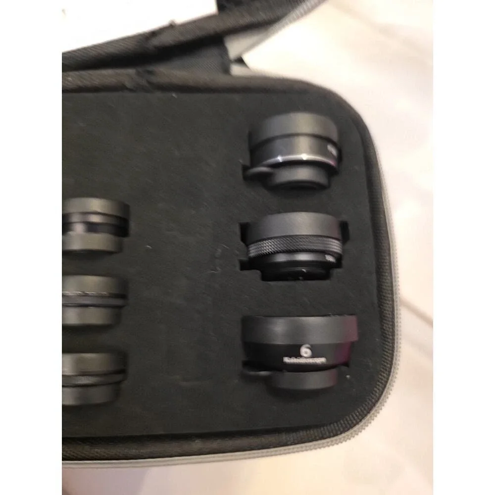 Liginn 9 In 1 Cell Phone Camera Lens Kit Smartphone Attachments w/ Case